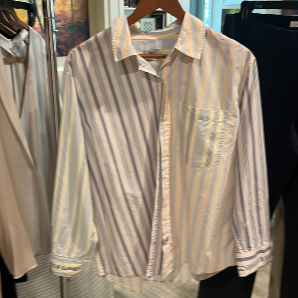 Rails strip m button down shirt